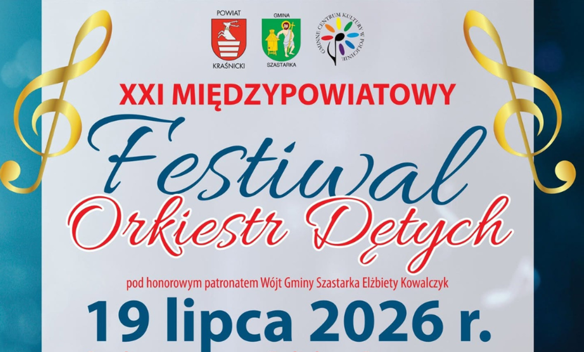 Plakat Festiwalu Orkiestr Dętych w Polichnie