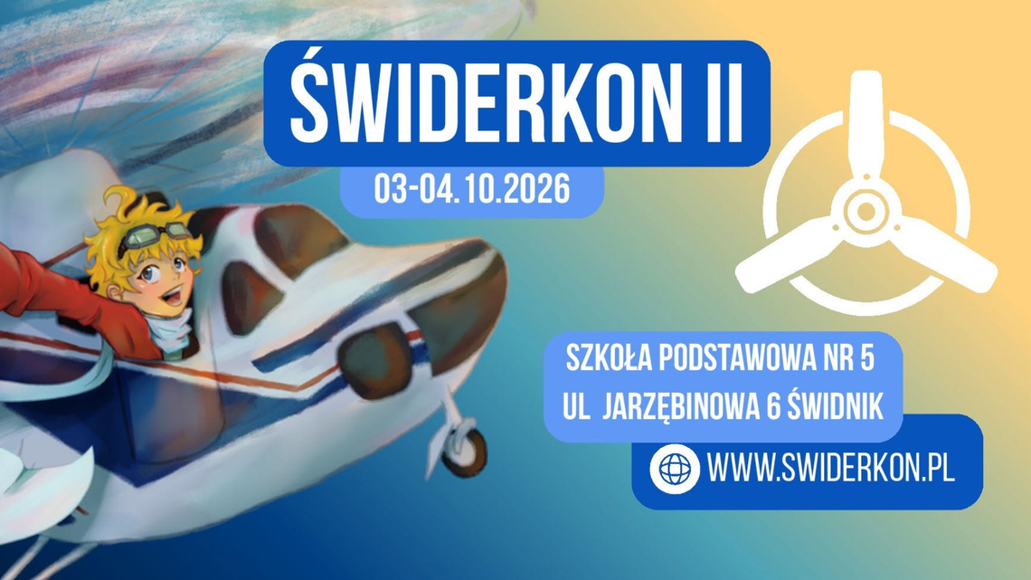 Miejsce, gdzie fantazja staje się rzeczywistością. Świderkon 2026 już niedługo! Grafika promująca festiwal Świderkon 2026