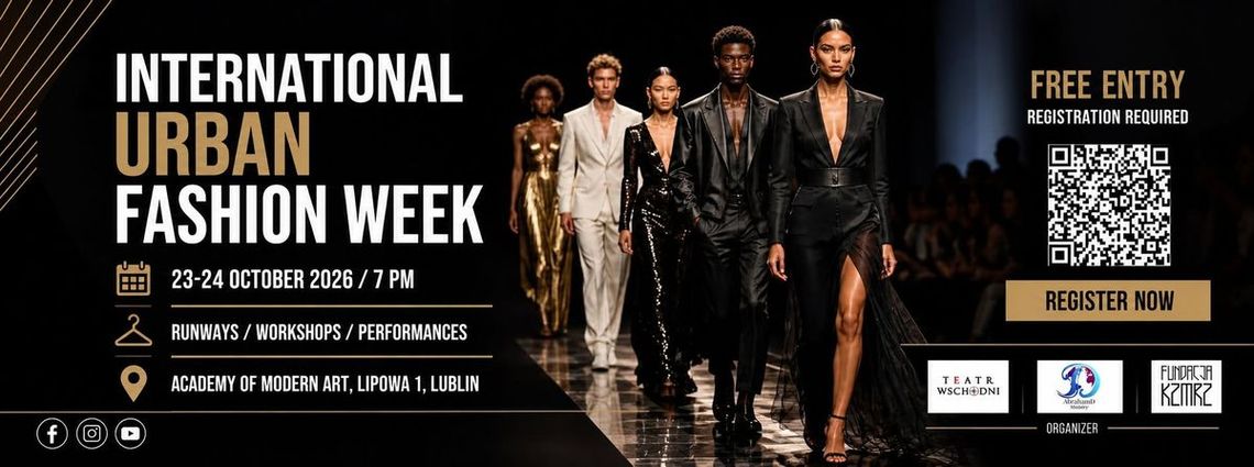 grafika promująca International Urban Fashion Week 2026 w Lublinie