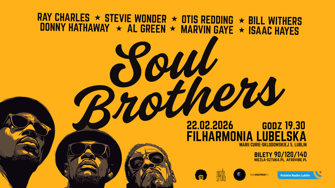 Największe hity soul i funk na żywo w Filharmonii Lubelskiej Największe hity soul i funk na żywo w Filharmonii Lubelskiej