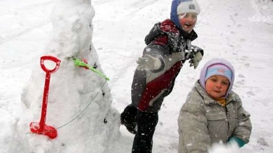 Lany poniedziałek ze śniegiem