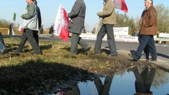 Brzeźno. Protest rolników