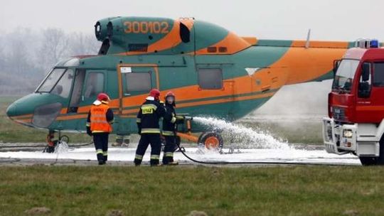 Ćwiczyli na lotnisku w Świdniku