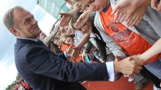 Donald Tusk w Poniatowej.