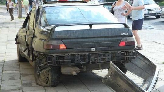 Wypadek na ul. Turystycznej.