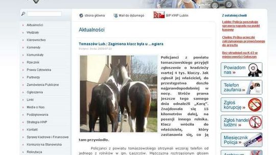 Tomaszów Lub.: Zaginiona klacz była u ...ogiera