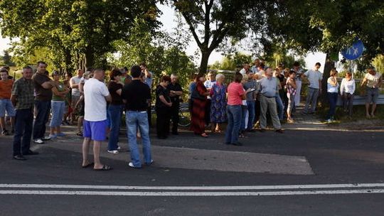 Protest mieszkańców Strzyżowic