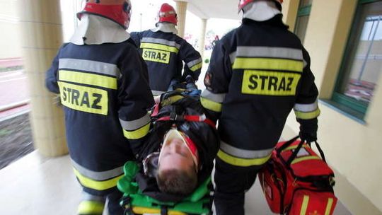 Ćwiczenia Straży Pożarnej w Łęcznej