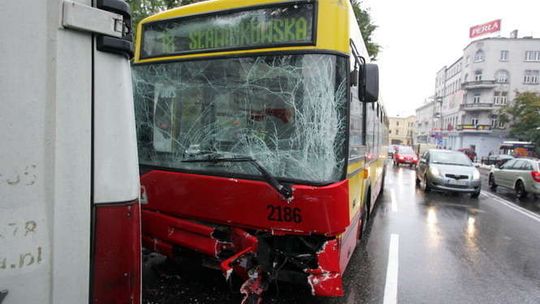 Zderzenie autobusu MPK z busem