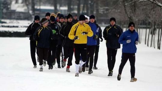 Trening piłkarzy Motoru