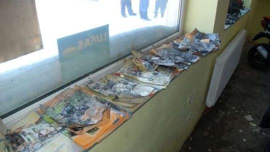 Wybuch gazu w sklepie