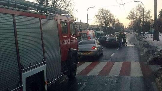 Wypadek na ul. Kunickiego w Lublinie