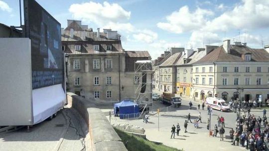 Transmisja uroczystości żałobnych.