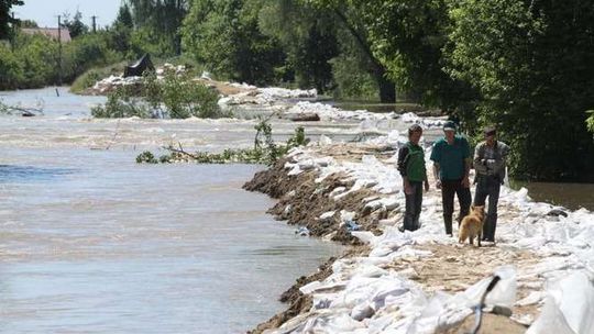 Powódź w pow. Wilków - druga fala. 