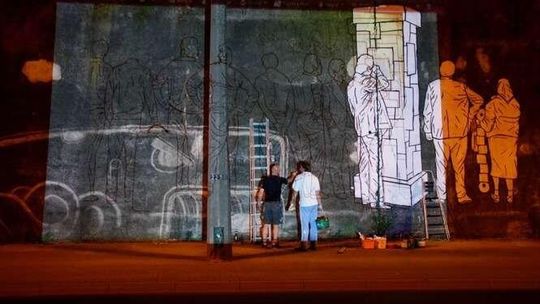 Graffiti na ul.Mełgiewskiej