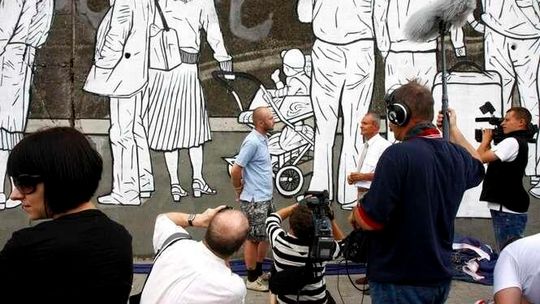 Graffiti poświęcone wydarzeniom Lubelskiego Lipca
