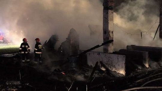 Pożar na Majdanku - fot. st. kpt Piotr Piluś - KW PSP Lublin
