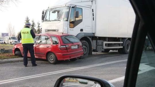Wypadek przy ul. Związkowej w Lublinie.