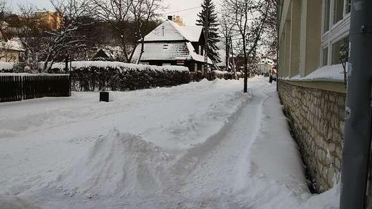 Kazmierz Dln. pod śniegiem