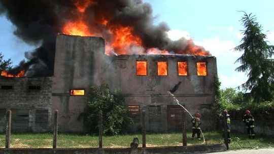 Pożar młyna w Białej Podlaskiej