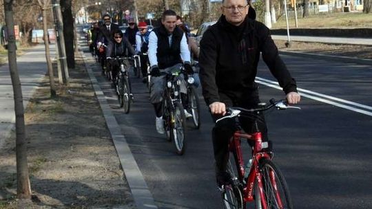 Prezydent Żuk na rowerze Prezydent Żuk na rowerze