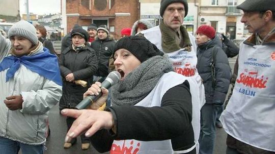 Drugi dzień strajku przed Protektorem w Lublinie