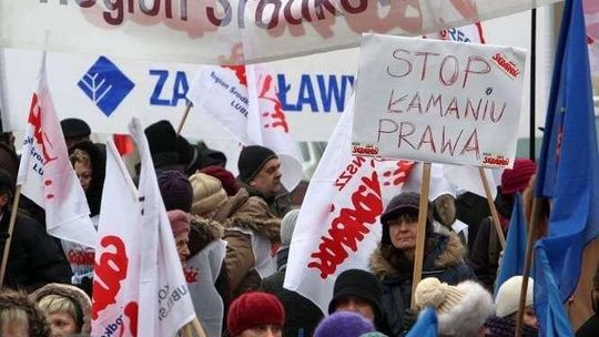 Związkowcy wyszli na ulice Lublina