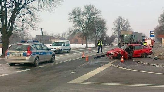Wypadek na drodze krajowej nr 17