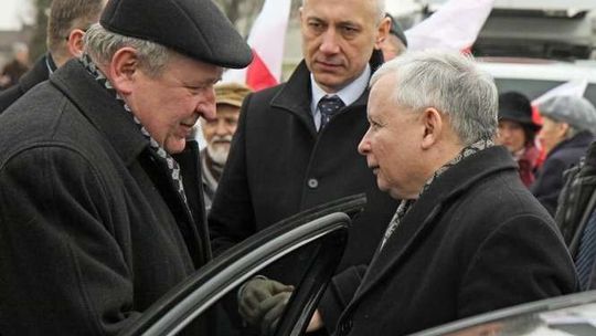 Jarosław Kaczyński w Piaskach
