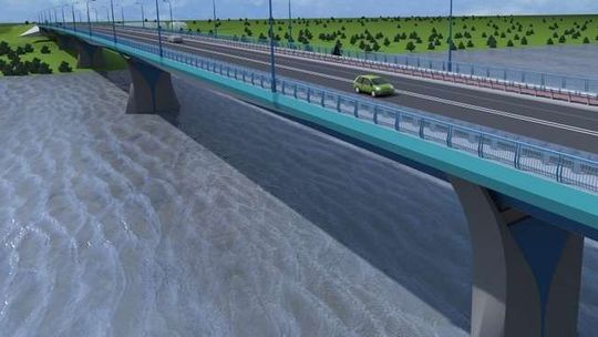 Wizualizacje mostu na Wiśle w Kamieniu