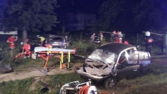 Wypadek w Wólce Rokickiej (zdjęcia)