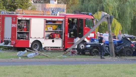 Wypadek na al. Smorawińskiego w Lublinie