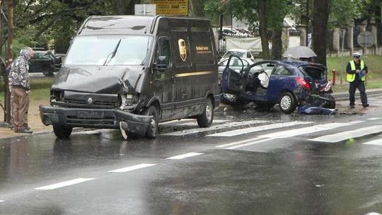Wypadek przy ul. Wyszyńskiego w Lublinie