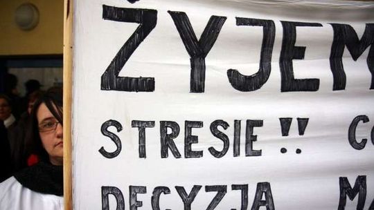 Protest prcowników Szpitala im. Jana Bożego