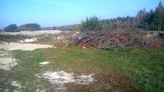 Kępa Wały. Strzelnica koło której został postrzelony rolnik