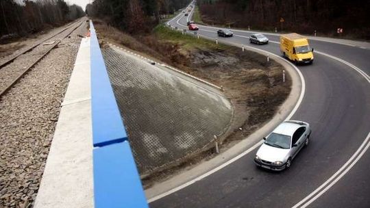 Remontowany wiadukt w Wandzinie