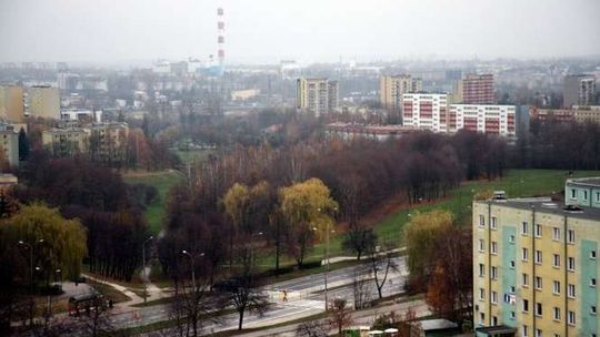 Widok z budowy na Metropolitan Park