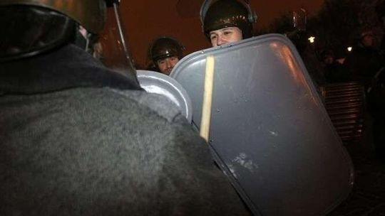 Próba inscenizacji walki z plutonem ZOMO w Lublinie