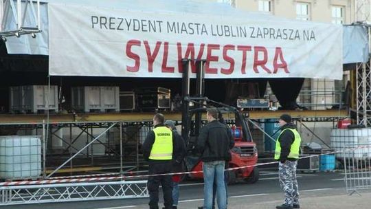 Przygotowania do sylwestra w Lublinie