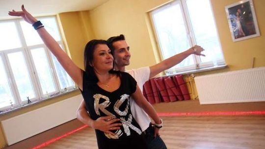  \"Taniec  z VIP-ami\" - ćwiczenia na sali 