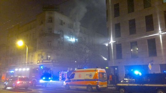 Pożar kamienicy na al. Racławickich 