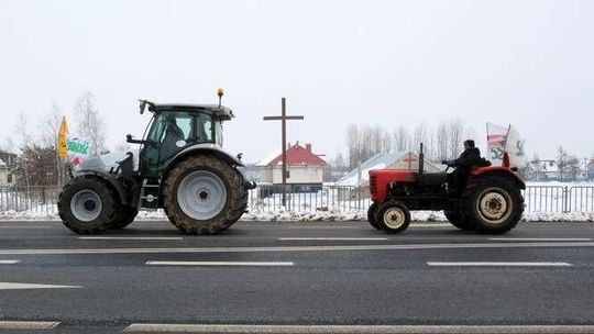Protest rolników pod Lubartowem