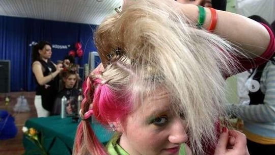 Konkurs fryzjerski w ZSOW w Lublinie 