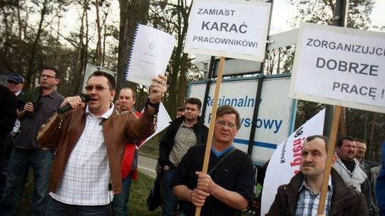 Pikieta przed PZL Świdnik