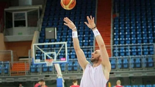 Koszykówka - trening Reprezentacji Polski w hali Globus