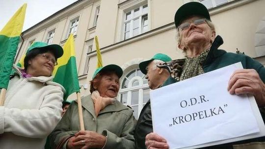 Protest działkowców w Lublinie