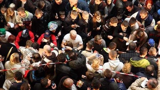 Prezentacja żużlowców w Galerii Olimp