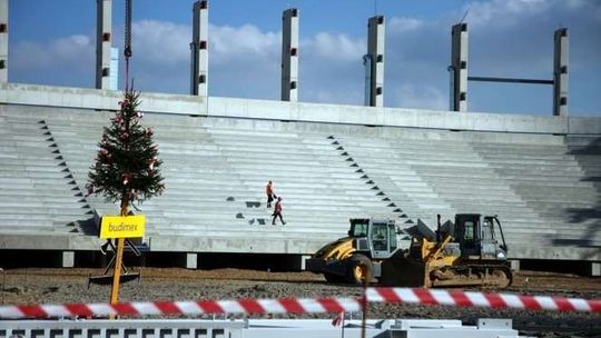 Wiecha na stadionie na ul. Krochmalnej