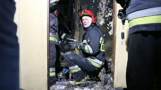 Pożar w kamienicy przy ul. Lubartowskiej w Lublinie
