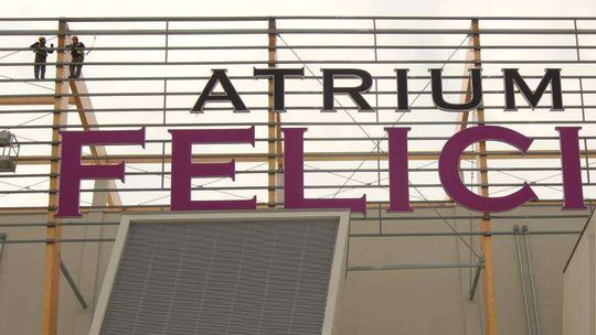 Budowa Atrium Felicity na finiszu